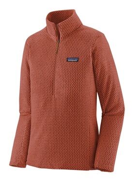 Patagonia Women’s Quarter-Zip Teddy Fleece Jacket - Rust Orange